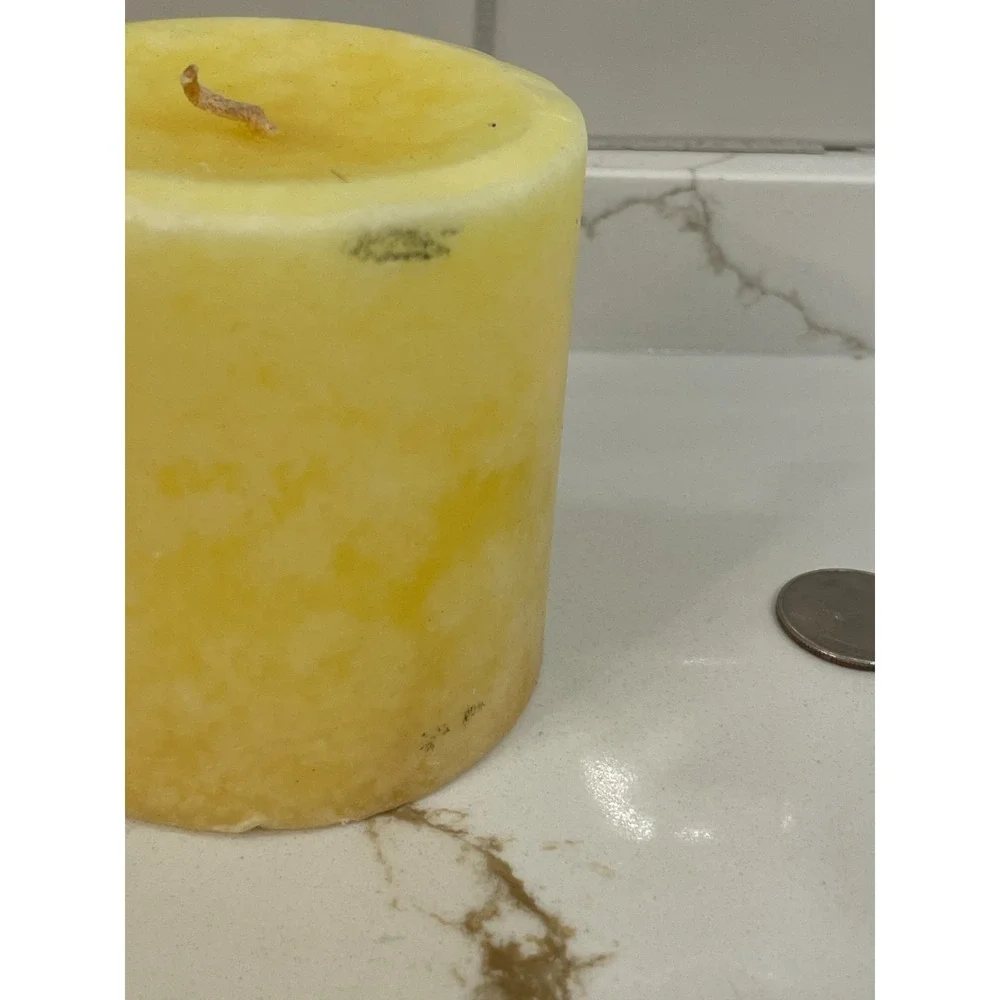 Pacifica Tunisian Jasmine Pillar Candle Scented‎ Single Wick 3